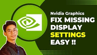 How To Fix NVIDIA Control Panel Display Settings Missing Not Showing Up [upl. by Cordier]