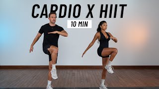 10 MIN CARDIO HIIT WORKOUT  ALL STANDING  Full Body No Equipment No Repeats [upl. by Barfuss990]