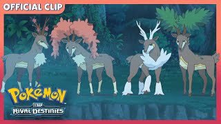 Searching for Sawsbuck  Pokémon Black amp White Rival Destinies  Official Clip [upl. by Matt636]