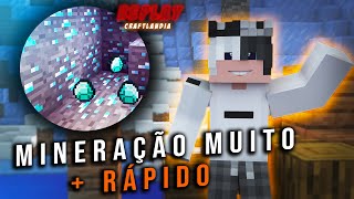 CRAFTLANDIA REPLAY  COMO UPAR MINERAÇÃO MAIS RÁPIDO [upl. by Cull546]