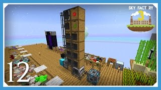 FTB Sky Factory 3  External Refined Storage  E12 Modded Skyblock Minecraft 1102 [upl. by Eartnoed]