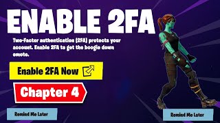 How to Enable 2FA on Fortnite Chapter 4 [upl. by Imotas]