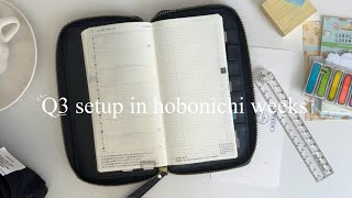 Q3 hobonichi weeks setup [upl. by Adnwahs119]