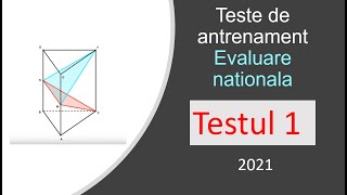 Testul de antrenament nr1  Evaluare nationala– Simulare – Matematica  2021 – Subiecte rezolvate [upl. by Irtimid633]