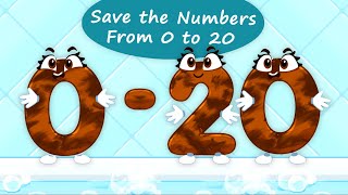 Save the Numbers 0 to 20  Learn Numbers and Counting in a Fun and Joyful Way  GoKids Games [upl. by Soinski359]