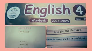 4 std English unit 4 save for the future term 2 work book answer [upl. by Karalynn]