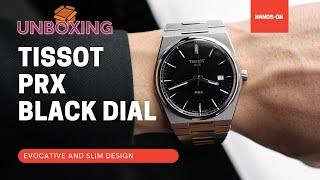 UNBOXING 2021 TISSOT PRX BLACK DIAL T1374101105100 [upl. by Tisbee]