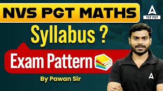 NVS PGT Maths Syllabus amp Exam Pattern 2024  NVS Syllabus 2024 [upl. by Nickolaus402]