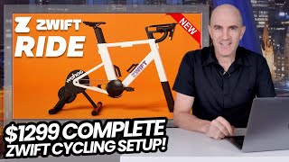 Zwift RIDE Indoor Smart Frame Review  1299 Complete Zwift Cycling Setup [upl. by Alysoun8]