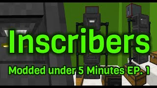 How To Automate AE2 Inscriber  Modded under 5 Minutes Ep 1 [upl. by Fokos]