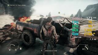 GeForce GTX 1060 3GB  AMD Athlon 200GE  Mad Max FPS Test [upl. by Victorie]