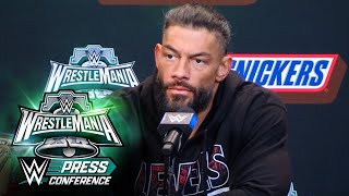 Roman Reigns demands reporter leave the room WrestleMania XL Saturday Press Conference [upl. by Mirelle]