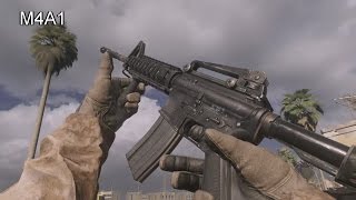 Call of Duty Modern Warfare Remastered  All Weapons Reloads Inspect Animations and Sounds [upl. by Hax]