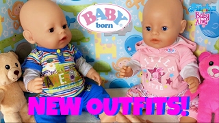 👚👕 Baby Born Twins Get New Outfits 💞 Changing Ethan amp Emma in to Authentic Baby Born Outfits😊 [upl. by Redienhcs417]