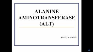 Alanine Aminotransferase ALT  Clinical Significance of Diagnostic Enzymes  Medical Biochemistry [upl. by Ennovaj665]