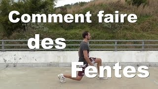 Pourquoi et comment faire des Fentes 4 variantes de base  Tutoriel [upl. by Renzo]