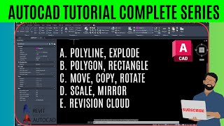 03 AutoCAD Tutorial  Autocad Tutorial for Beginners  Step by Step Guide and Tips [upl. by Ahsiekram789]