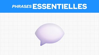 Les phrases essentielles en anglais 💬 [upl. by Norabel]