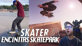 SKATING ENCINITAS SKATEPARK IN SKATER XL [upl. by Wailoo]