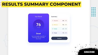 Results Summary Component [upl. by Llien]