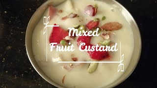 Perfect Mixed Fruit Custard RecipeHow to make Fruit Custard at home [upl. by Etsyrk385]