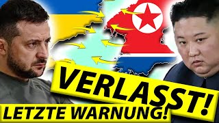 Ukraine warnt Nordkorea „Verschwindet“ [upl. by Aneeuq]