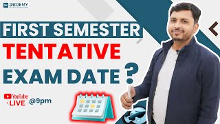 FIRST SEMESTER Tentative Exam date   RK SIR  RKDEMY mumbaiuniversity firstyearexam [upl. by Browning]