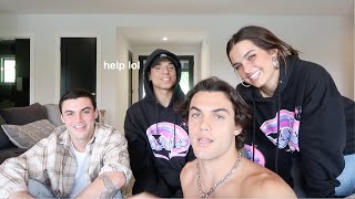 TURNING THE DOLAN TWINS INTO TIKTOKERS FT Addison Rae [upl. by Rheba]