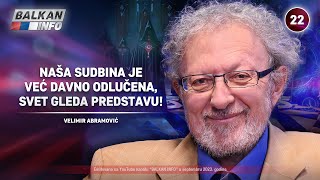 INTERVJU Velimir Abramović  Naša sudbina je već davno odlučena svet gleda predstavu 1692023 [upl. by Rehprotsirhc]