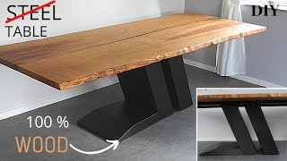 Epoxy Table DIYTisch selber bauenEichentischTischbeine selber bauenDining TableEsstisch [upl. by Aiuqcaj]