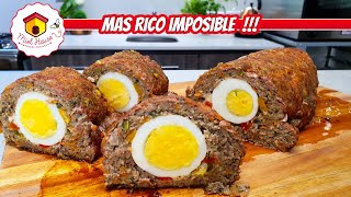 ARROLLADO DE CARNE PICADA fácil y delicioso pan de carne familiar [upl. by Itteb132]