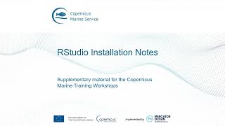 RStudio Installation Notes  Copernicus Marine Service [upl. by Bolte]