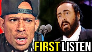 Rapper FIRST time REACTION to Luciano Pavarotti sings quotNessun dormaquot The 3 Tenors in Concert 1994 [upl. by Nolie422]