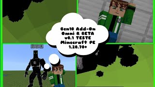 Ben10 AddOn NEW  Omni R v01 BETA TESTE Minecraft 12070 [upl. by Elad]