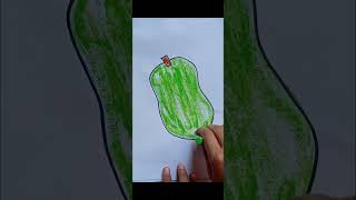 Papaya drawing🥑art drawing viralvideo youtubeshorts shorts pencildrawing sketch [upl. by Akenet639]