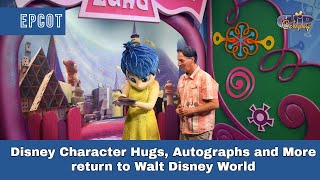 Disney Character Hugs Autographs and More return to Walt Disney World [upl. by Flita]