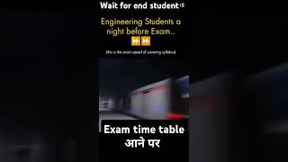 All students exam time table trending funny students ytshorts exam music viralvideo sscupsc [upl. by Hatch]