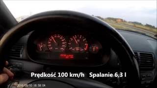 BMW e46 325Ci 192KM spalanie na V biegu [upl. by Aligna]