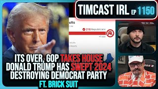 GOP WINS HOUSE Decision Desk CALLS IT Trump SWEPT 2024 NUKING Democrats wBrick Suit  Timcast IRL [upl. by Atalie540]