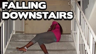 People Falling Down Stairs Funny Compilation  Funny videos [upl. by Notnirt627]