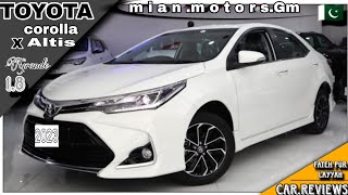 Toyota Corolla Altis Grande 18 X 2023 NEW RIMS  Detailed Review with Pricemian motors [upl. by Aseeral]