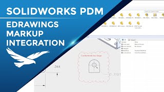 SOLIDWORKS PDM eDrawings Markups In PDM [upl. by Dohsar]