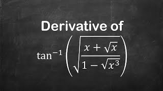 How to find derivative of arctanx  sqrtx1  sqrtx  3  Derivative of Trig Functions [upl. by Latin541]