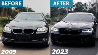 India first 2009 BMW 5 series modified to 2023 Bmw 5 series  By 999 automotive  wheelshub [upl. by Brader266]