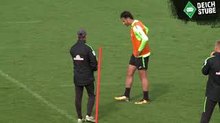 Ishak Belfodil beim WerderTraining [upl. by Airenahs]