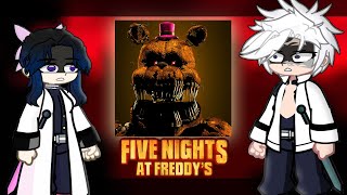 Hashiras React to Fnaf Part 4 [upl. by Deedahs]