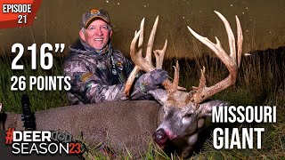 216” World Class Missouri Whitetail  Terry Drury’s Largest Buck Ever 26 Points  Deer Season 23 [upl. by Nitas381]