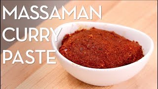 Massaman Curry Paste Recipe พริกแกงมัสมั่น  Hot Thai Kitchen [upl. by Keelby]