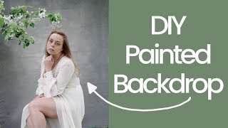 DIY Hand Painted Canvas Photo Shoot Backdrop [upl. by Ejroj]