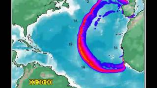 Canary Islands La Palma  Atlantic Tsunami Simulation US UK [upl. by Anisirhc]